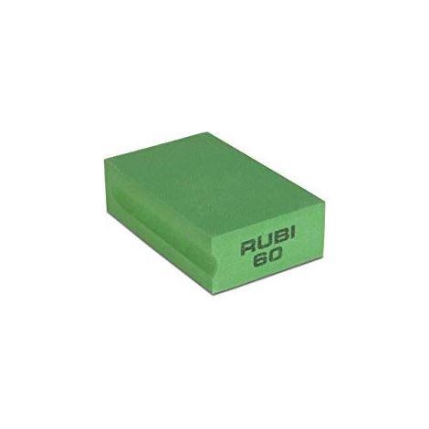 Rubi – Éponge diamantée grain 200 pour marbre et béton – Ponçage humide ou sec – Largeur 90mm – SKU 61976