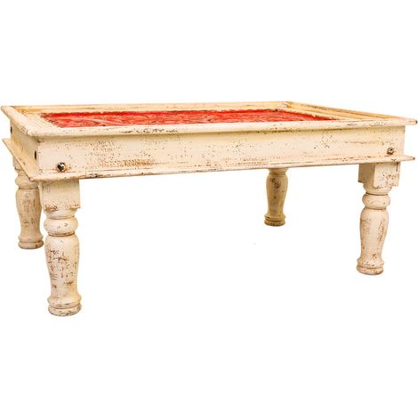 Mesa de centro de madera acabado artesanal 110x78x48h cm (1/5)