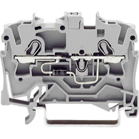 WAGO 2001-1211/1000-410 Morsetto diodi 4.20 mm A molla Attribuzione: L Grigio 1 pz.