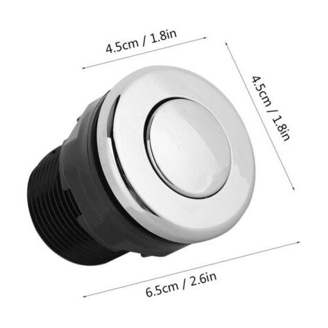 NALOOKAMIC  Interrupteur Pneumatique Étanche pour Broyeur Déchets et Bouton Poussoir Air Durable et Multifonction pour Vidanges et Spa