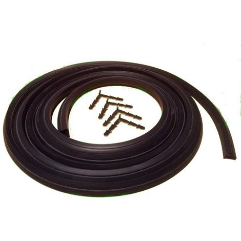 Joint silicone de porte four 2.3m JFUNIV – 4 crochets de maintien – Embase triangle 11mm – Étanchéité optimale pour fours