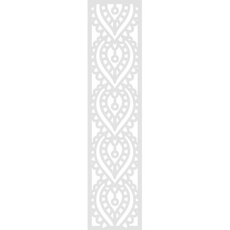 Pendelleuchte A1, durchbrochenes Design, weiß, 21 x 90 cm