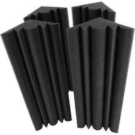 Panneaux Acoustiques Mousse Isolante Phonique Studio, Coin Anti-Résonance Trapèze, Compatible Salles ou Théâtres, 12x12x48cm (1/5)