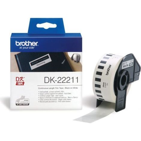 Brother DK22212 Etiquetas blancas 62 x 15,24 mm