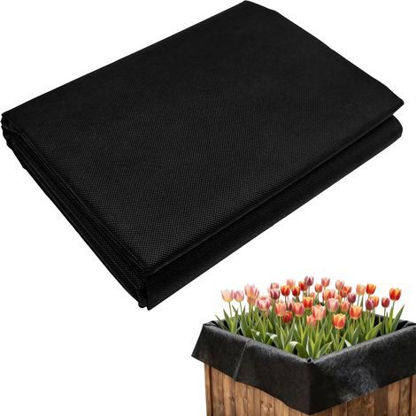 Pflanzsack, Vliesstoff, 162 x 210 cm, atmungsaktiv, durchlässig, für Blumenbeete und Balkone (1/5)