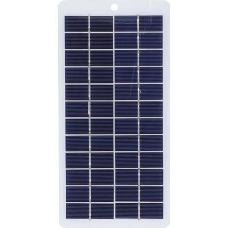 Panel solar de silicona policristalina de 5 W y 12 V, cargador portátil de alta transmisión de luz para alumbrado público -Crezuo