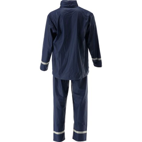 Giacca antipioggia + pantaloni antipioggia blu navy taglia S (1/5)