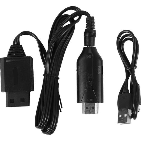 Câble adaptateur compatible Wii vers HDMI pour Wii 2 et téléviseurs/moniteurs HD compatibles HDMI. (1/5)