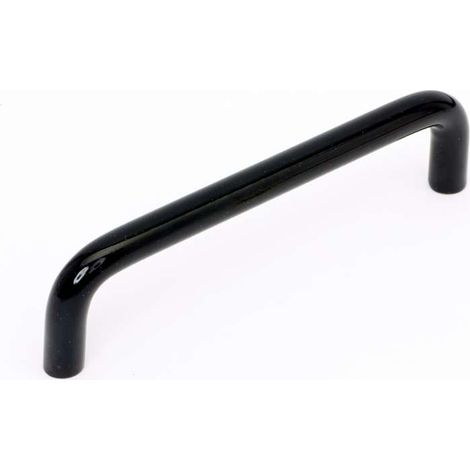 Maniglia sottile in metallo nero E 64 mm