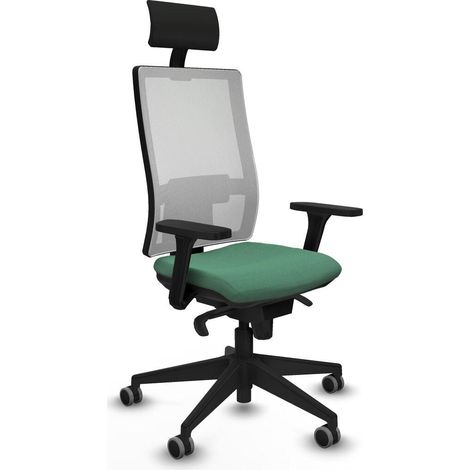 Piqueras y Crespo 3D066G1 Chaise de bureau vert émeraude (1/3)