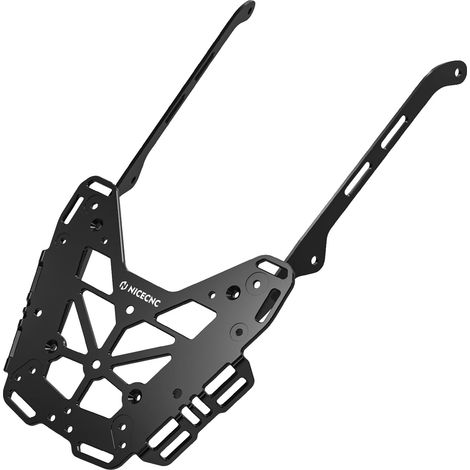 Portaequipajes lateral, portaequipajes trasero para motocicleta, asas traseras, negro (1/2)