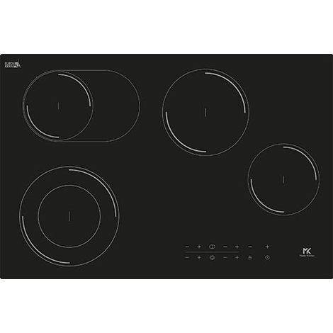 Aster MKitchen MKHC 7742 D-O BK piano cottura nero 77 cm
