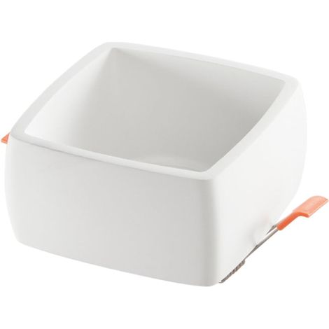 "Faretto ad incasso GOBLET quadrato in gesso bianco verniciabile 9.5x9.5 cm. (1xGU10)" (1/3)