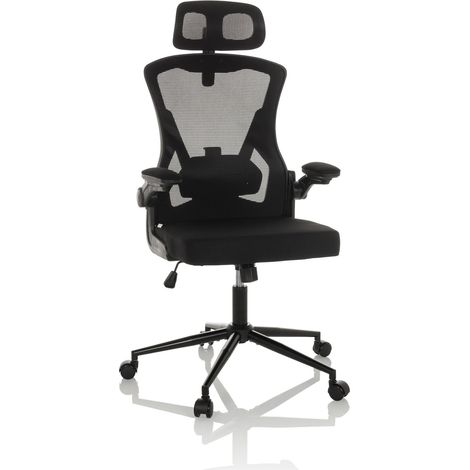 Bürostuhl / Chefsessel ARIGANO Netzstoff / Stoff schwarz hjh OFFICE (1/5)