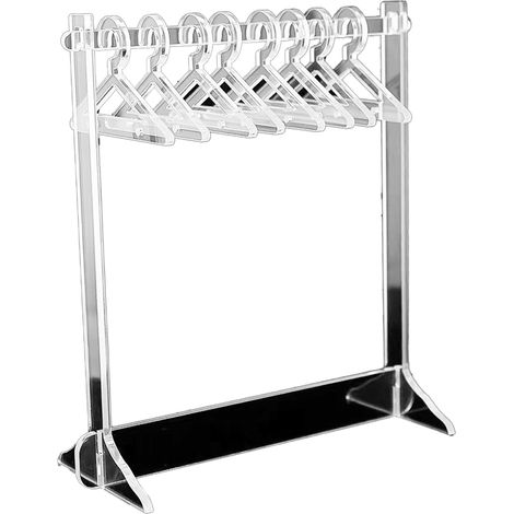 Présentoir à bijoux acrylique transparent compact, organisateur mural pour colliers et boucles d'oreilles studs, support de rangement suspendu, modèle 2 (1/5)