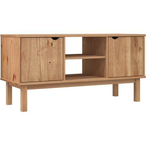 TV-Schrank OTTA 113,5x43x57 cm Massivholz Kiefer vidaXL