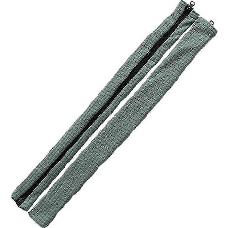Lot de 2 housses d'accoudoirs de bureau, housses de protection pour accoudoirs d'ordinateur, manchons élastiques avec fermeture éclair-Light Green