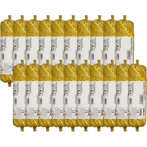 Sika – Lot de 20 recharges mastic colle pour béton armé – Haute adhérence – Élastique permanent – 300ml – 644875X20 - PRO 11 FC