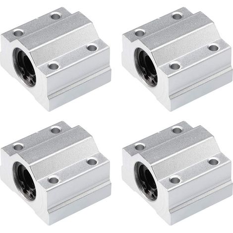 SCS10UU Linéaire Roulement à Billes Coulissants Unités Blocs 10mm Alésage Diamètre Paquet de 4 (1/3)