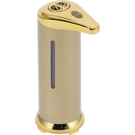 Distributeur de Savon Automatique sans Contact Capteur Infrarouge Distributeur de Savon Liquide pour Salle de Bain à la Maison 250 ML(Or). (1/5)