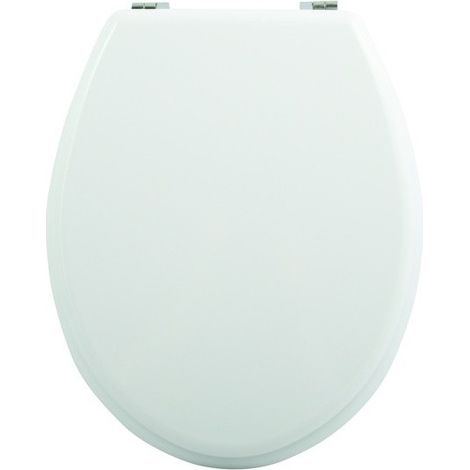 Abattant wc MDF Blanc - Charnières Zinc MSV