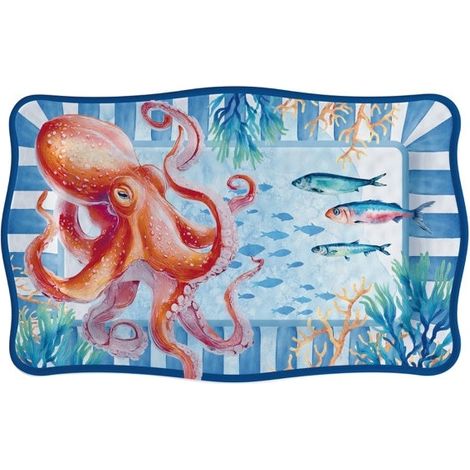 Regalo Italiano Vassoio Rettangolare Deep in Melamina 36 x 23 m Cm H 2 Cm