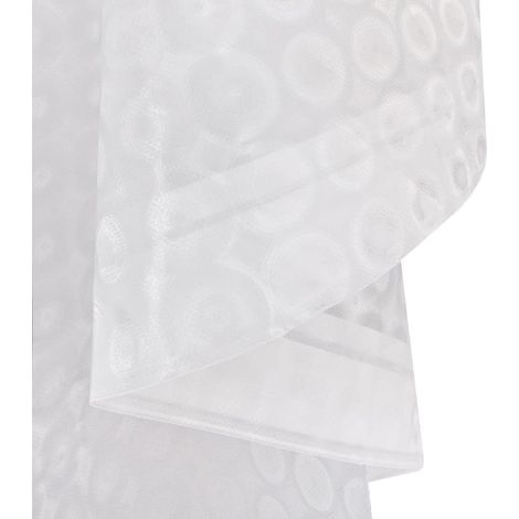 Tenda Doccia Vasca Bagno 180x200 Cm Resistente Impermeabile Antimuffa Traslucida Con Ganci - N