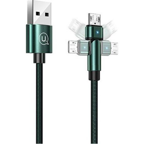 Câble Microusb - 1 M - Charge Rapide 2 A - Compatible Appareils Microusb - Vert (1/5)