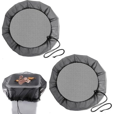 Filet De Protection Pour Citerne D'eau - Diamètre 60 Cm - Ajustable Avec Cordon - Pour Tonnes Rondes 55 Cm - Lot De 2 (1/5)