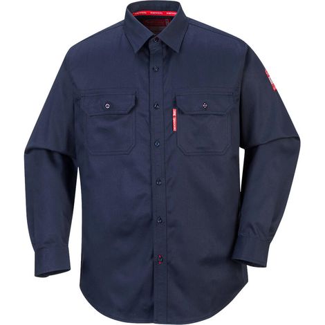 Chemise Bizflame 88/12 - Taille L - Marine - Portwest (1/6)