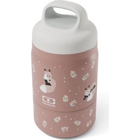 Lunchbox isotherme - MONBENTO - Handy Fox - enfant - 2 compartiments 350 ml + 150 ml (1/5)