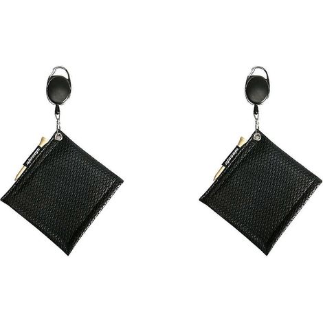 Deux serviettes de nettoyage pour balles de golf avec mousquetons, très absorbantes, adaptées au nettoyage des têtes de clubs de golf. (A) (1/4)