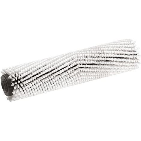 Brosse cylindrique 400 mm blanche pour autolaveuse BR 40