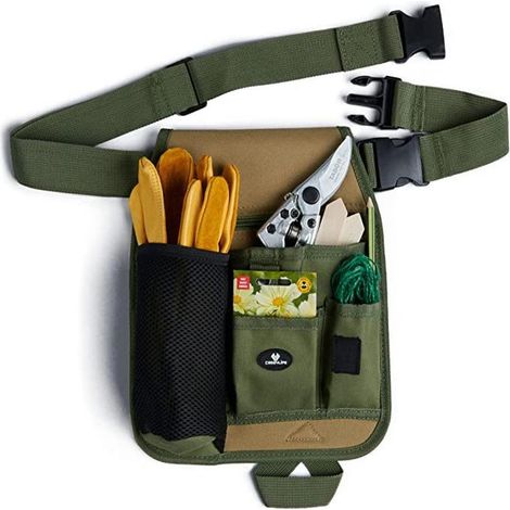 Sac banane unisexe confortable pour jardinier et fleuriste, avec poche porte-outils - FA -