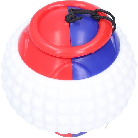 Balle d'entraînement extensible pour chien, jouet à mâcher avec corde en caoutchouc résistant pour des jeux interactifs et ludiques (bleu) (1/5)