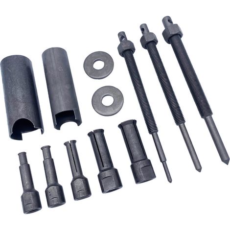 Kit de 12 extracteurs de roulements internes pour motos - permet d'extraire uniformément le métal des roulements. Outil de démontage de roulements de moto. (1/5)