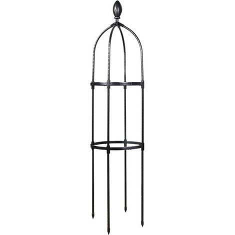 Arche de jardin durable à fleurs cercle brisé, support extérieur pour plantes grimpantes (1/5)