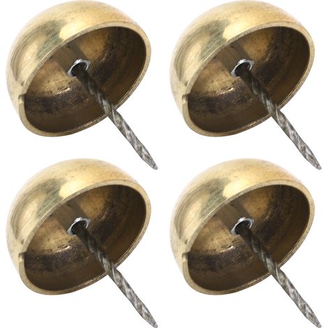 Clous décoratifs à tête ronde pour canapé (lot de 4), bronze antique, 3 à 6 cm, 4 cm, couleur laiton (1/5)