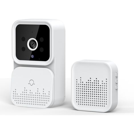 MIMOSON-Sonnette sans fil intelligente M6 avec récepteur de ding dong pour l'intérieur et surveillance à distance (1/4)