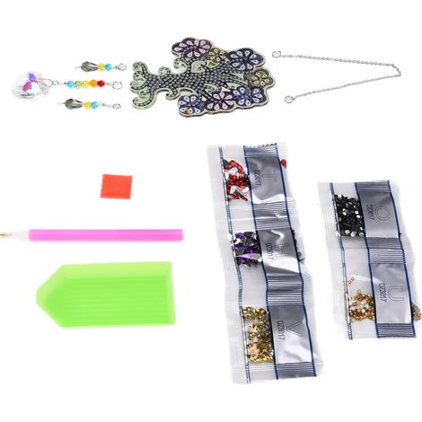 Arbre en strass, décoration colorée et amusante à faire soi-même, cadeau raffiné pour la maison (1/5)