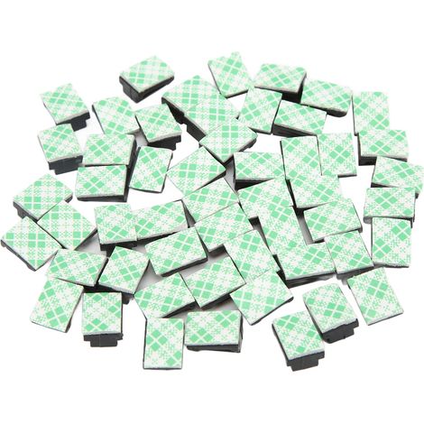Lot de 50 clips de gestion de câbles auto-adhésifs noirs pour accessoires automobiles, pour câbles de 2,5 mm (0,1 pouce) de large maximum. (1/5)