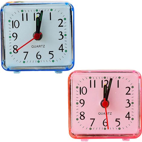 Horloge de mode deux pièces, mini-horloge, horloge électronique de chambre, réveil étudiant, type : style 1 