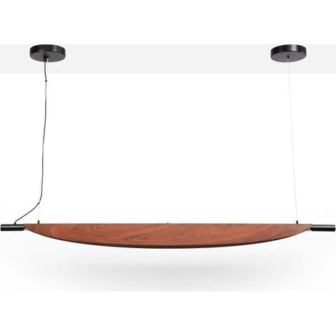 Suspension Segel 28W 2520 lm bois noir vintage 136 cm lumière chaude
