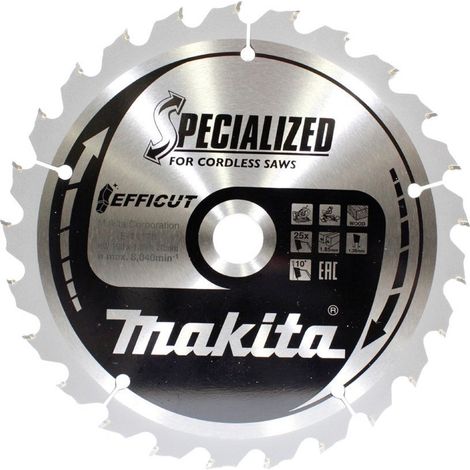 Makita EFFICUT Sägeblatt 190x1,85x20mm 25Z Holz Akku-Kapp- Gehrungssägen E-11178