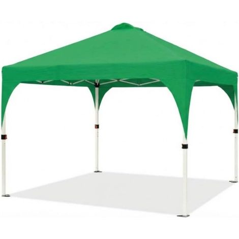 Tonnelle Pliante Professionnelle 3x3 m - Barnum de Réception à Verrouillage Central - Hauteur 2,70 m - Tissu Oxford 150D