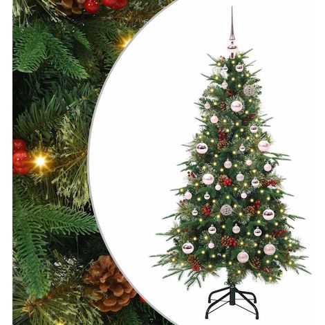 Künstlicher klappbarer Weihnachtsbaum Grün 150 cm PE und PVC
