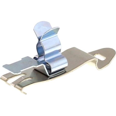 CONTA-CLIP EMV Klammer auf Montagefuß SABK Schirmklammer für Tragschiene TS 35/7,5 Schirmdurchmesser 6,0mm - 8,0mm für Tragschiene TS 35/7,5 mit Zugentlastungsbügel - 1 Stück