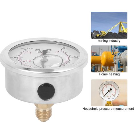 TS-PGGZ604-1bar Y60 Radial-Öleinspritz-Vakuummeter (1/5)