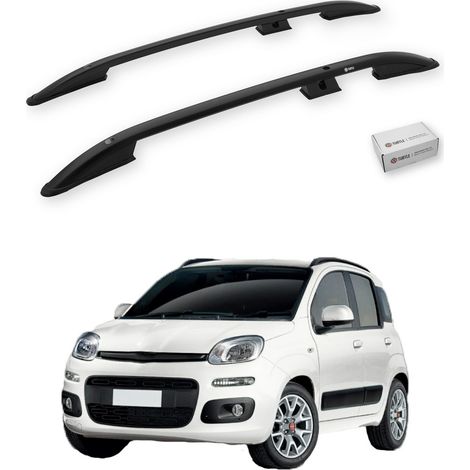 TURTLE kompatibel mit Fiat Panda (319) 2012-2021 Dachreling Crown Schwarz (1/5)