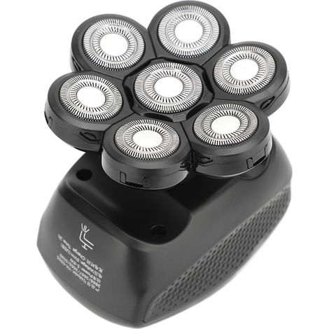 Tondeuse électrique multifonctionnelle pour crânes chauves avec 7 têtes flottantes (1/5)